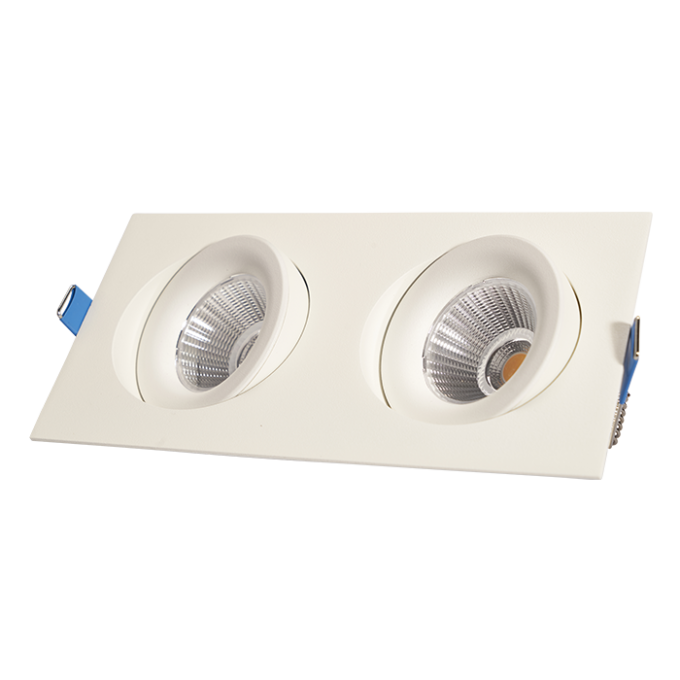 dubbele LED-lamp DLIGHT01-D wit rechteraanzicht