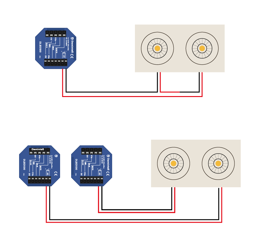 Schéma de câblage lampe DLIGHT