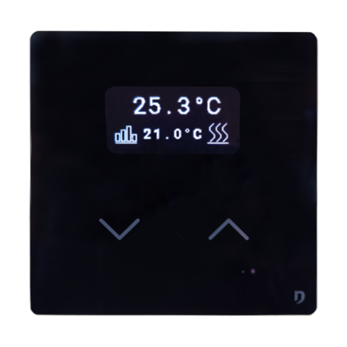 front view of DPBRTHERM01 black