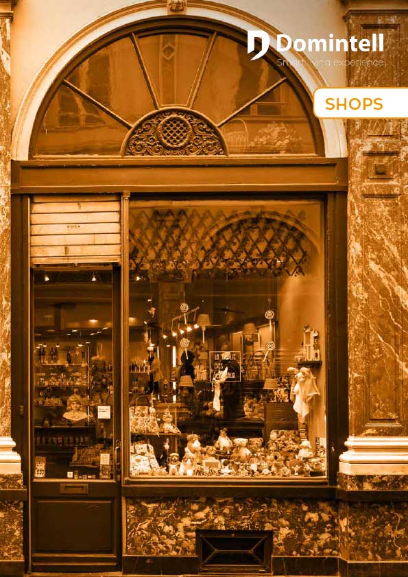 shop front in the Galerie de la Reine of Brussels                                