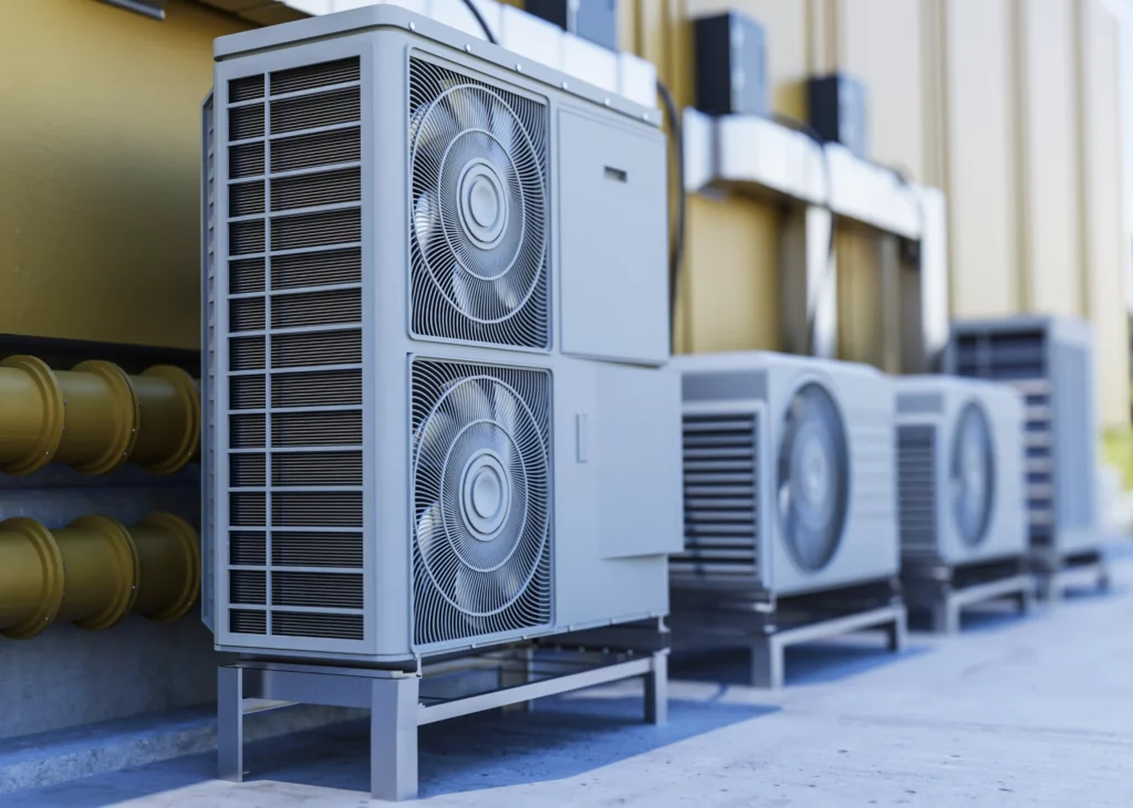 air conditioning system outside a building